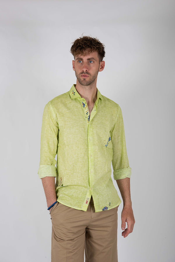 camicia LOP 293 verde