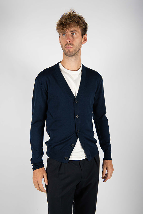 maglia CARDIGAN blu medio