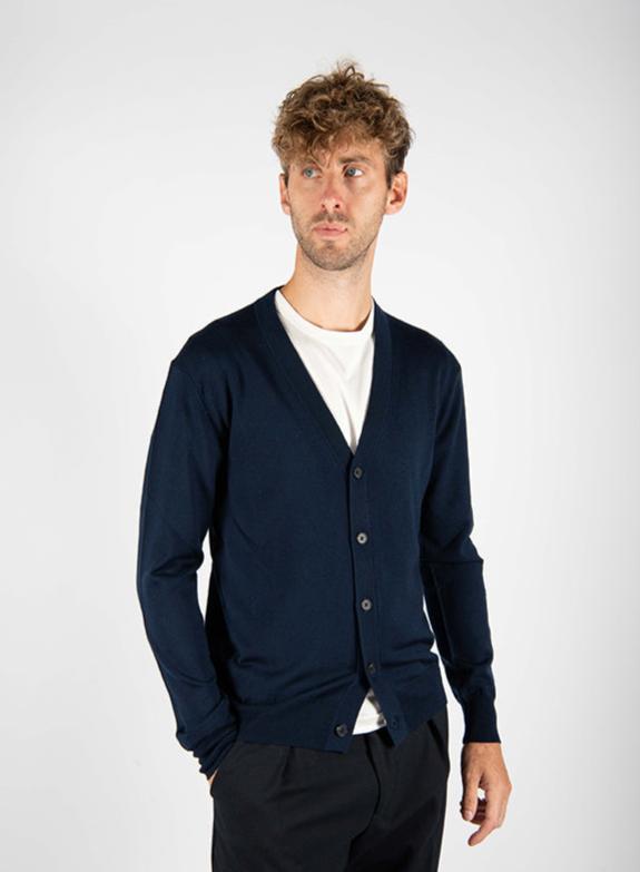 maglia CARDIGAN blu medio