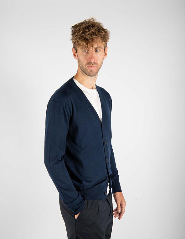 maglia CARDIGAN blu medio