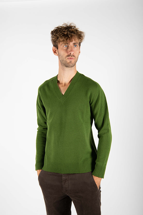 maglia PULL V verde