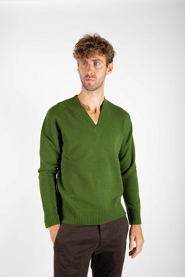 maglia PULL V verde