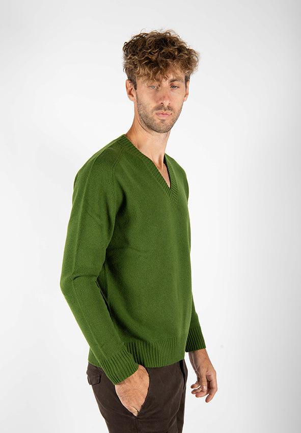 maglia PULL V verde