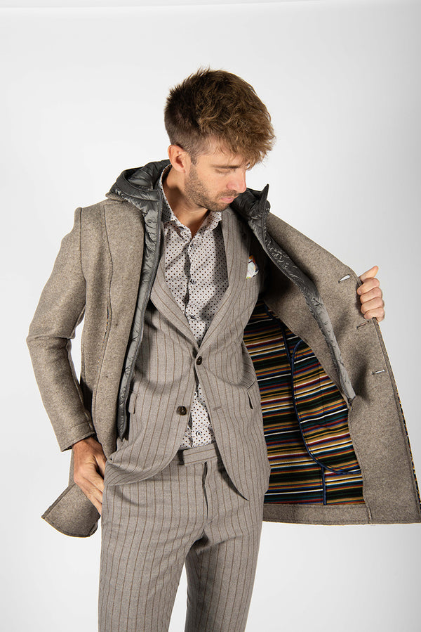 cappotto ANDY403 tortora