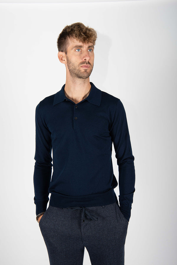 maglia FINEZZA POLO blu