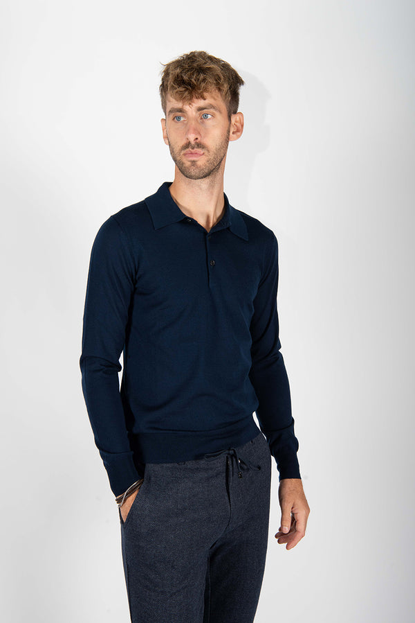 maglia FINEZZA POLO blu