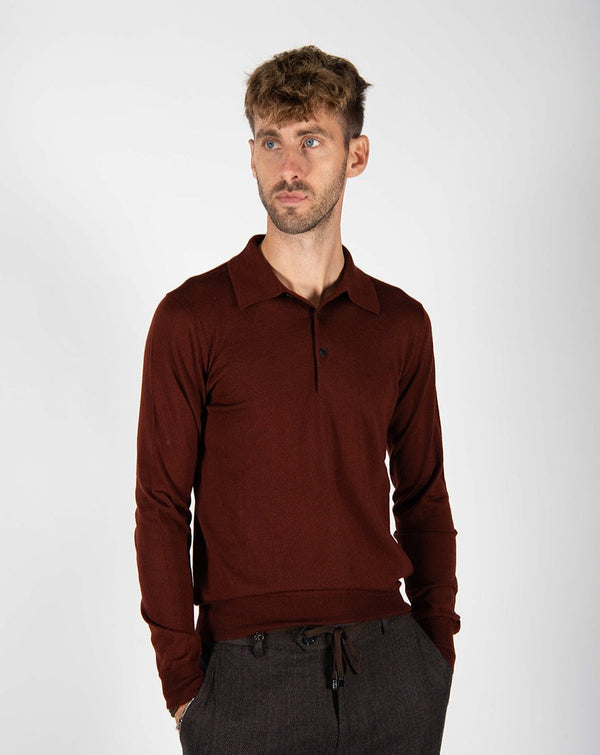 maglia POLO FINEZZA bordeaux