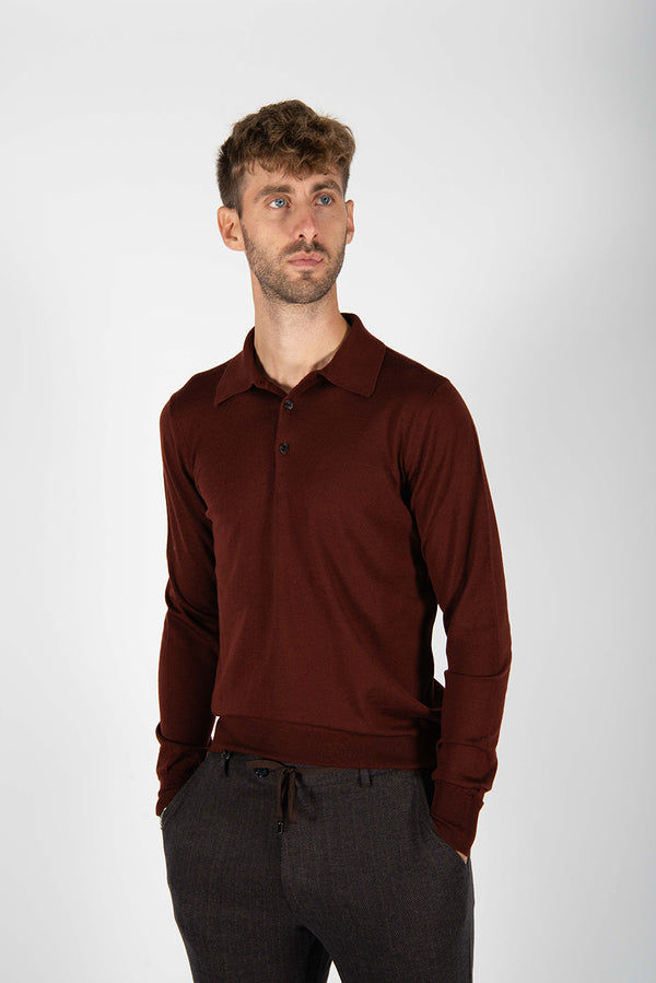 maglia POLO FINEZZA bordeaux