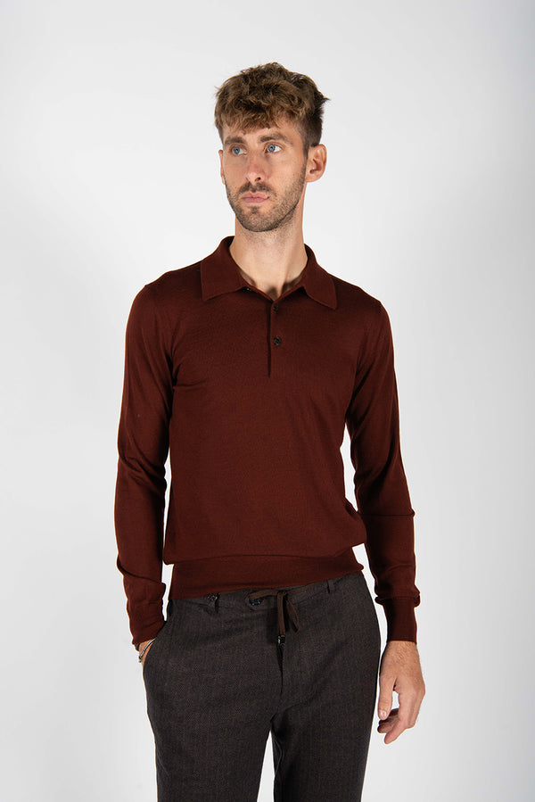 maglia POLO FINEZZA bordeaux